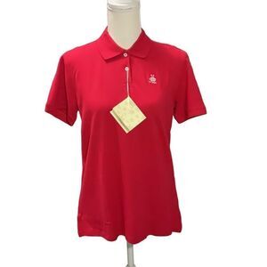 Boast VTG CR Classics Embroidered Tennis Women’s Polo Shirt Red NWT Size Large